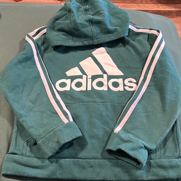 Green Adidas Hoodie - Picture 1 of 2